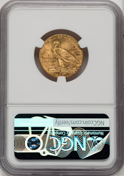 1911 $5 Indian Half Eagle NGC MS64+