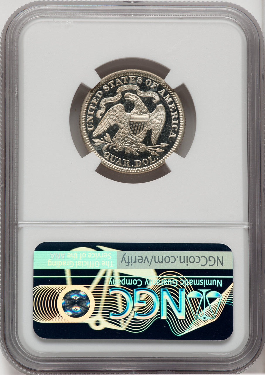 1888 25C CA Proof Seated Quarter NGC PR65