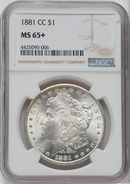 1881-CC $1 Morgan Dollar NGC MS65+