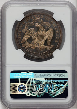 1868 S$1 Proof Seated Dollar NGC PR64
