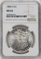 1880-O $1 Morgan Dollar NGC MS64