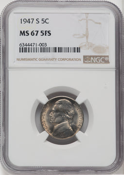 1947-S 5C FS Jefferson Nickel NGC MS67