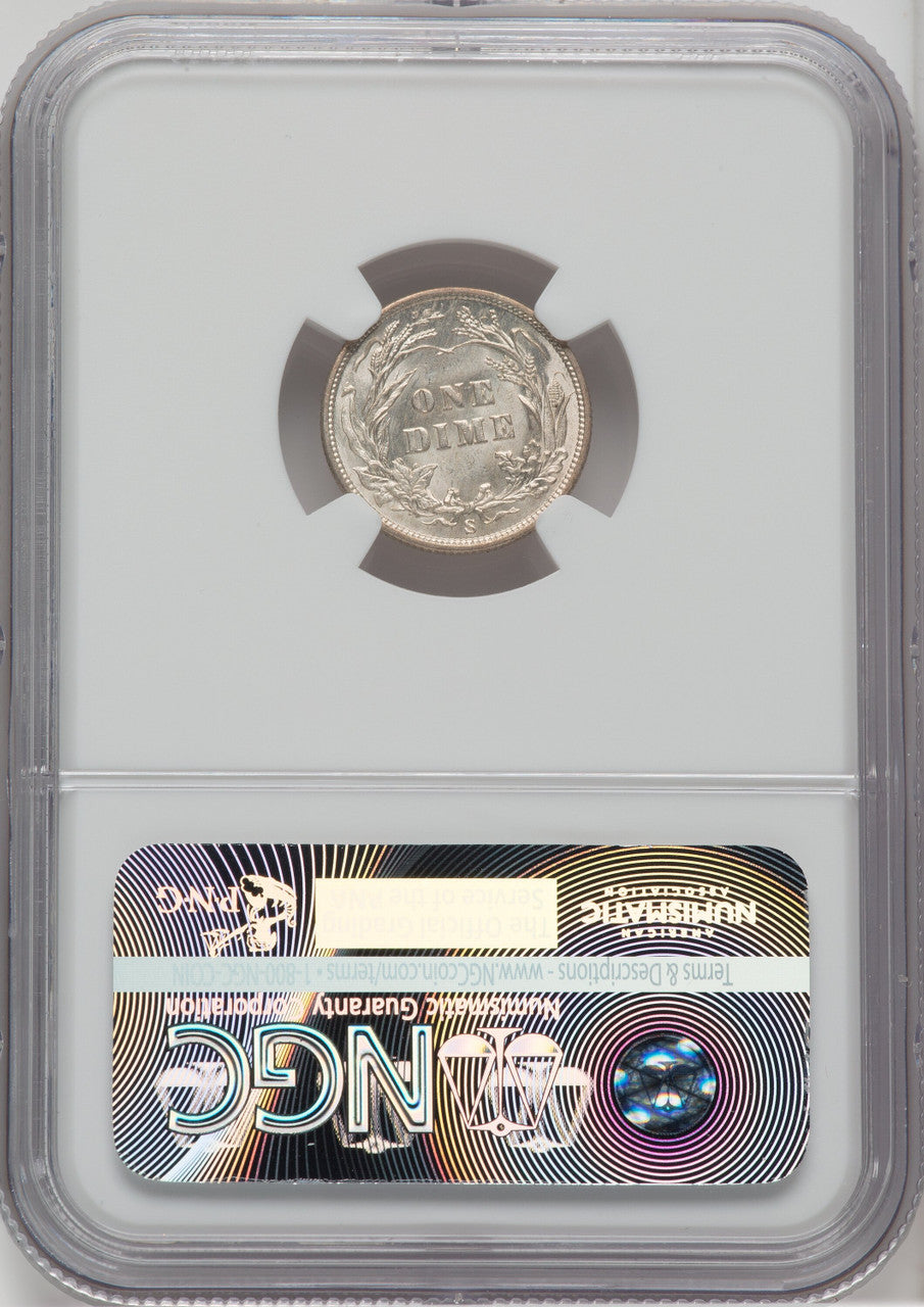 1900-S 10C Barber Dime NGC MS64