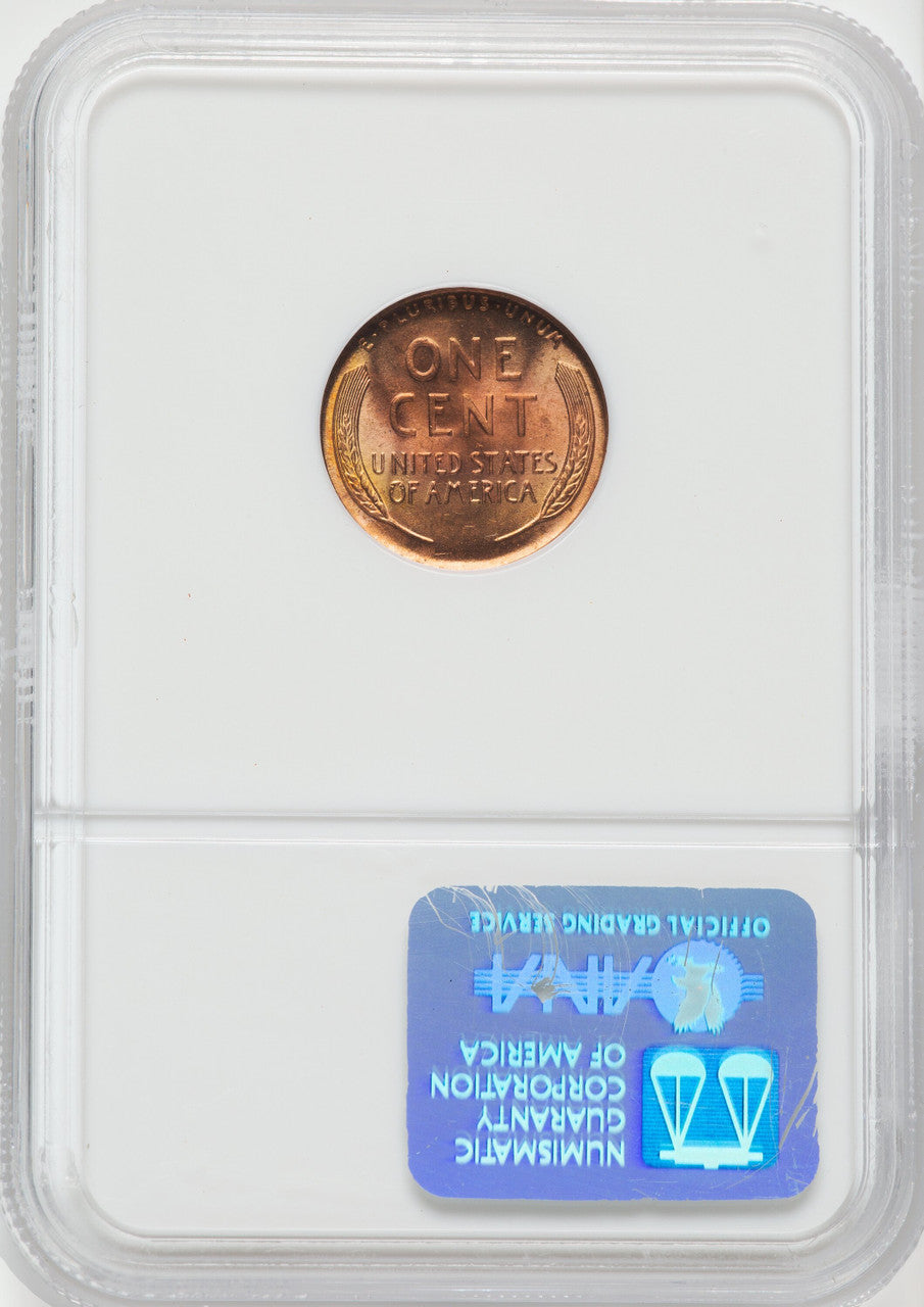 1949 1C RD Lincoln Cent NGC MS67