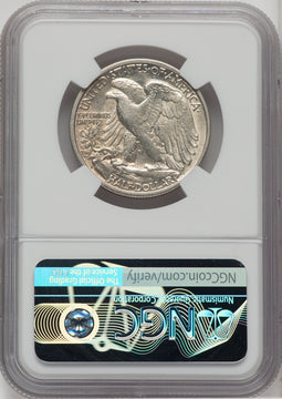 1927-S 50C Walking Liberty Half Dollar NGC AU53
