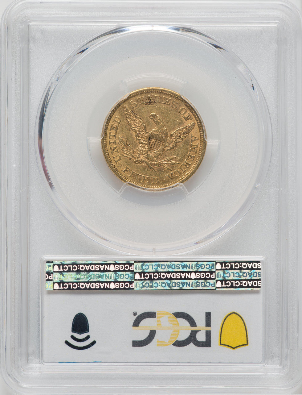 1852 $5 Liberty Half Eagle PCGS AU50