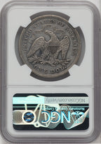 1869 S$1 Seated Dollar Details NGC AU50