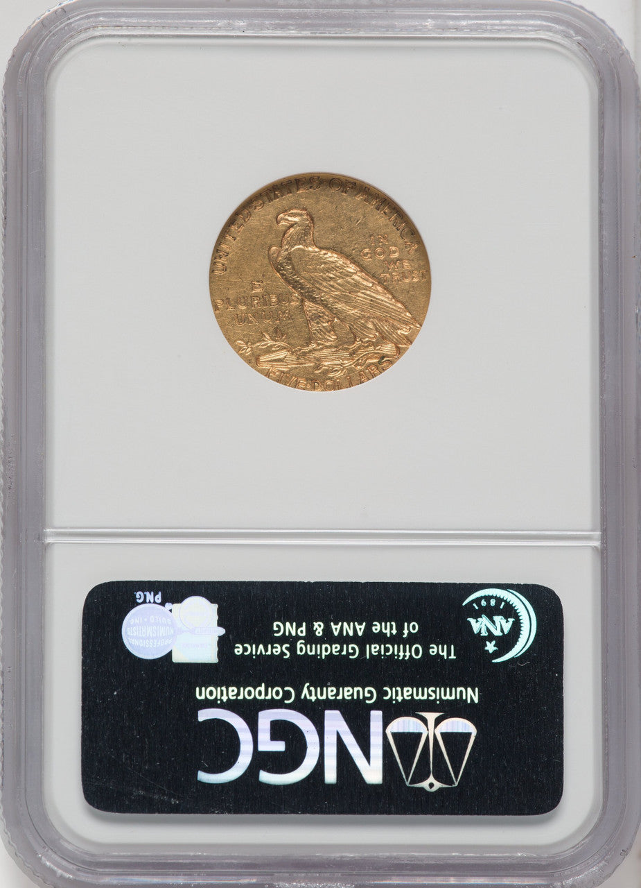 1909-S $5 Indian Half Eagle NGC AU53