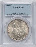 1897-O $1 Morgan Dollar PCGS MS62