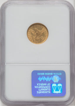 1861 $2.50 New Reverse Type 2 Liberty Quarter Eagle NGC MS60