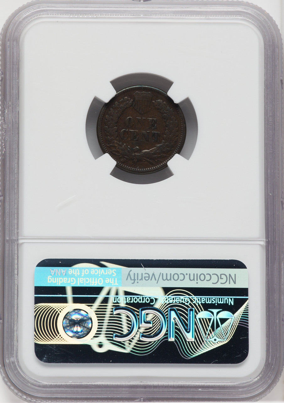 1877 1C BN Indian Cent NGC 15