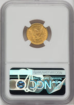1859 $2.50 Old Rev. Liberty Quarter Eagle NGC MS61