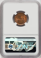 1934-D 1C RD Lincoln Cent NGC MS67