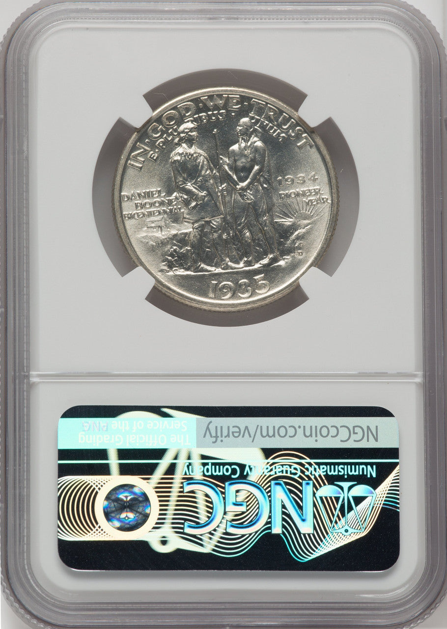 1935/34-D 50C Boone Commemorative Silver NGC MS67