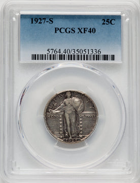 1927-S 25C Standing Liberty Quarter PCGS XF40