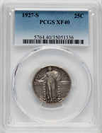 1927-S 25C Standing Liberty Quarter PCGS XF40