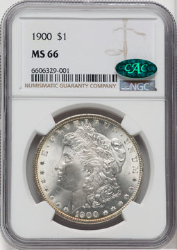 1900 $1 CAC Morgan Dollar NGC MS66