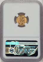 1883 G$1 Gold Dollar NGC MS66