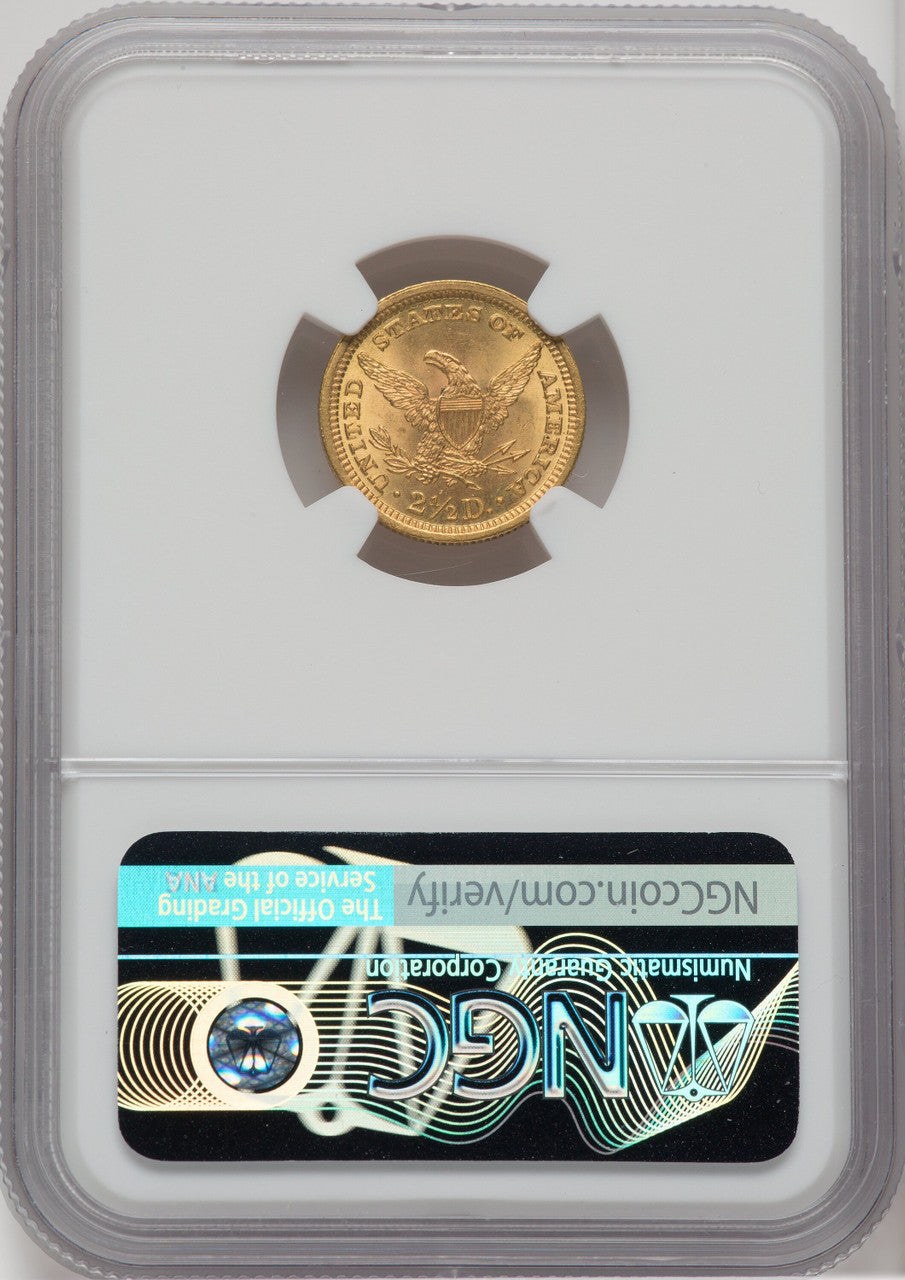 1898 $2.50 Liberty Quarter Eagle NGC MS66