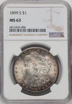 1899-S $1 Morgan Dollar NGC MS63