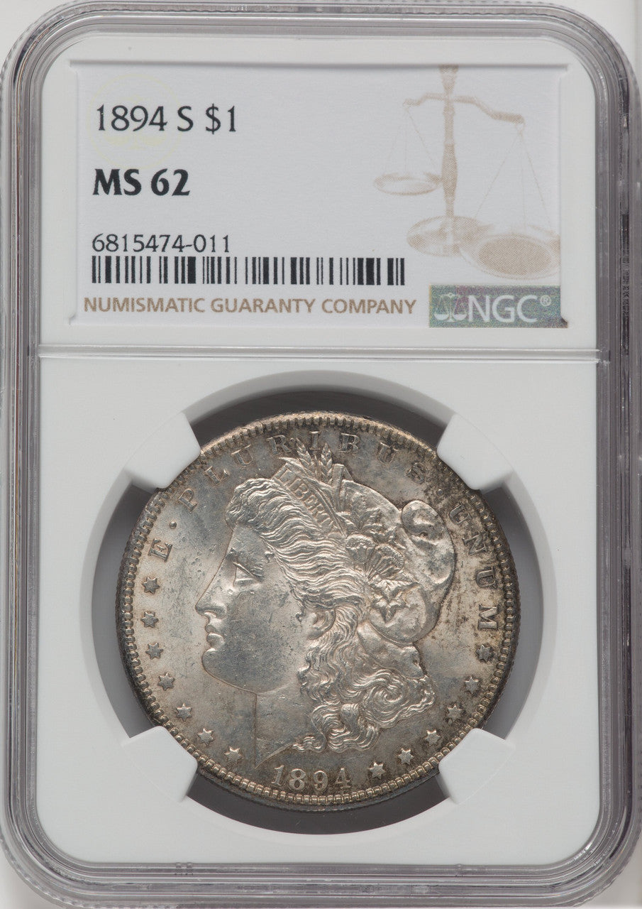 1894-S $1 Morgan Dollar NGC MS62