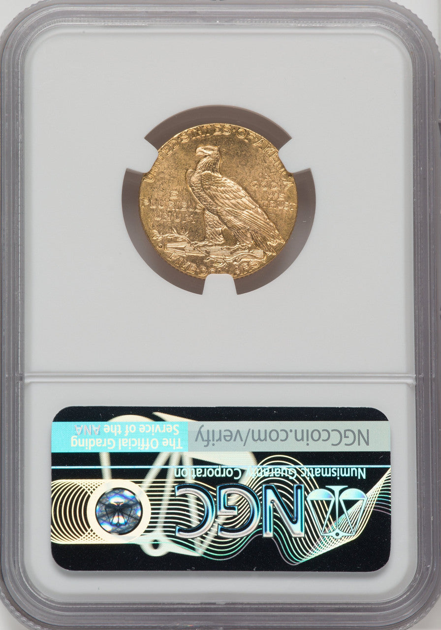 1909-D $5 Indian Half Eagle NGC MS64+