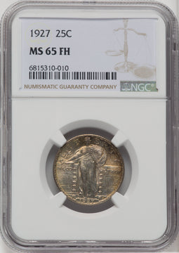 1927 25C FH Standing Liberty Quarter NGC MS65