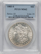 1883-S $1 Morgan Dollar PCGS MS62