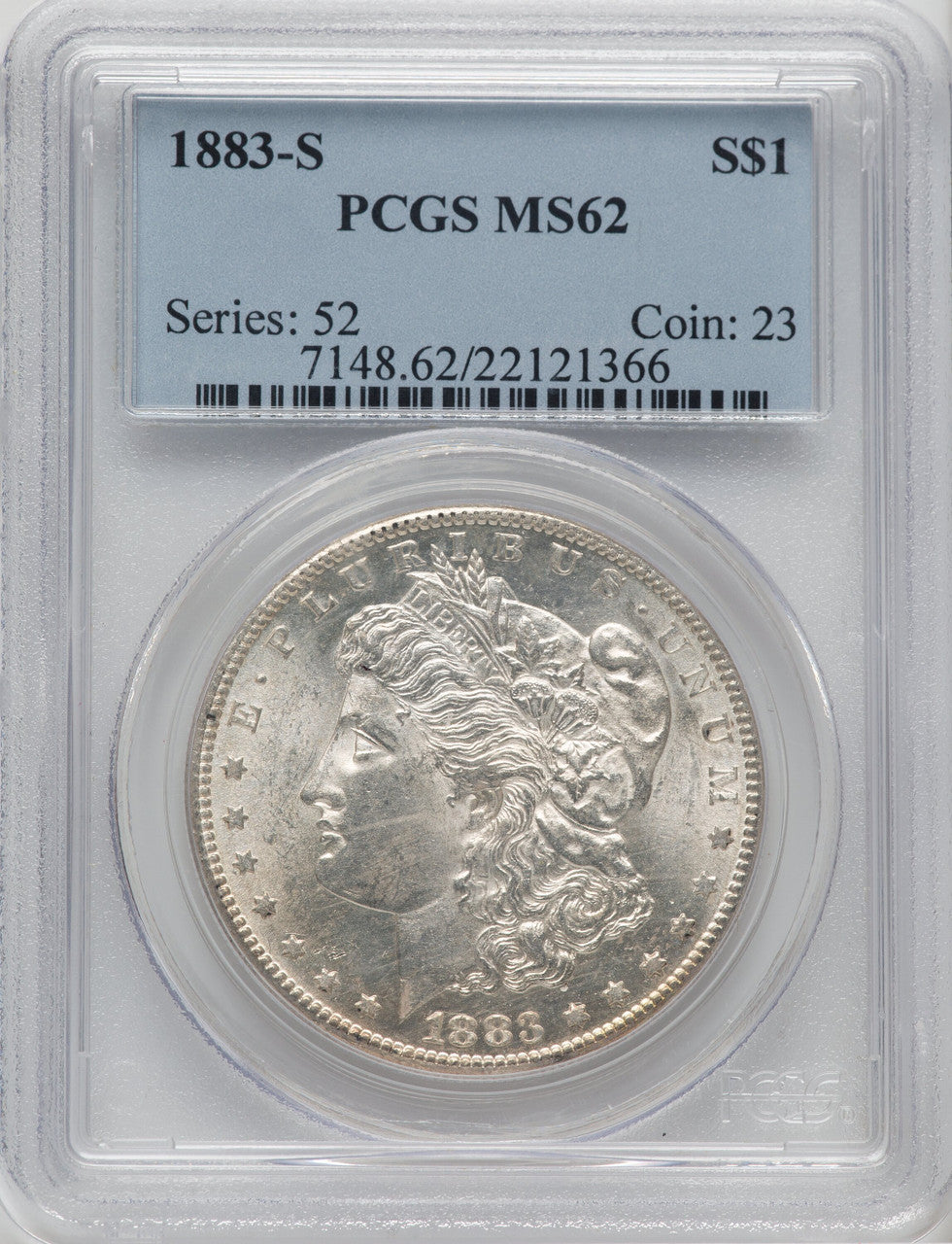 1883-S $1 Morgan Dollar PCGS MS62
