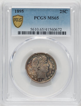 1895 25C Barber Quarter PCGS MS65