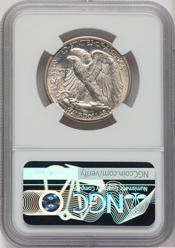 1938-D 50C Walking Liberty Half Dollar NGC MS63