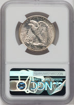 1938-D 50C Walking Liberty Half Dollar NGC MS63