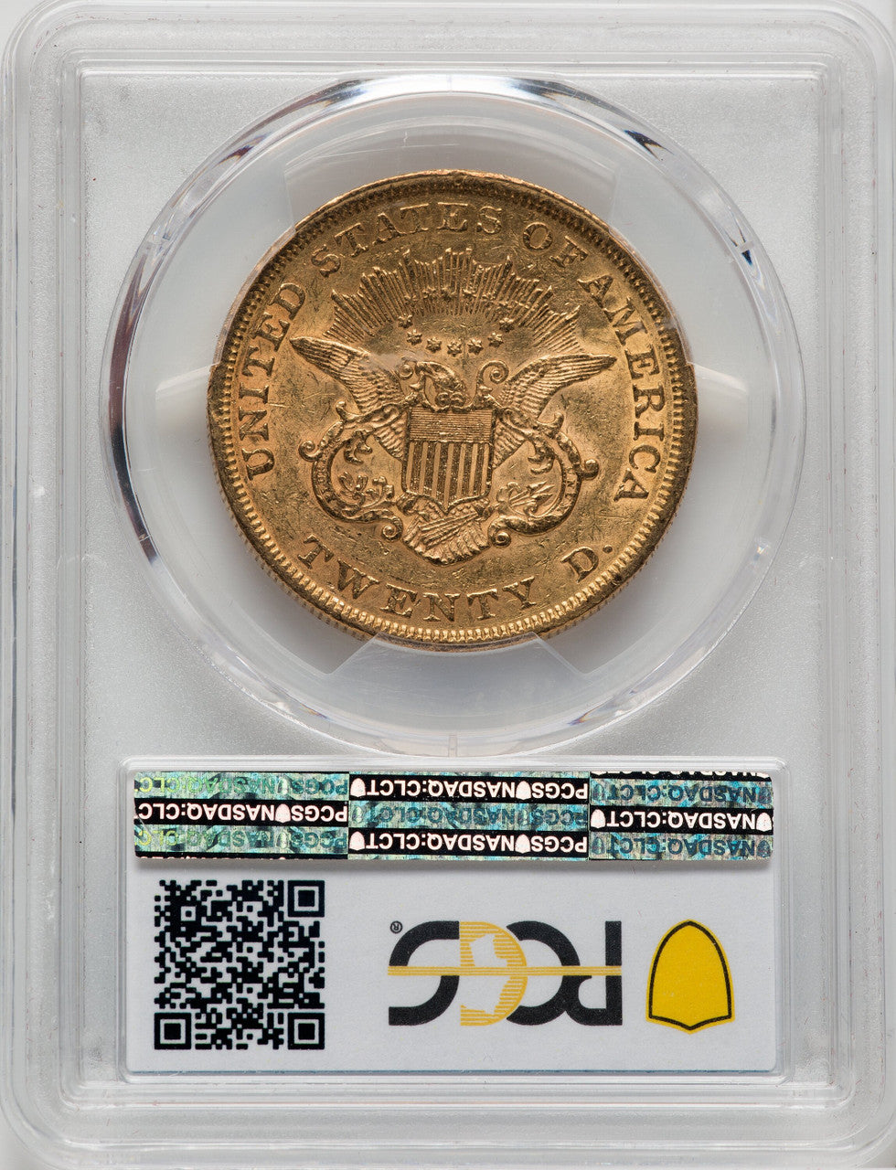 1851 $20 Liberty Double Eagle PCGS AU55