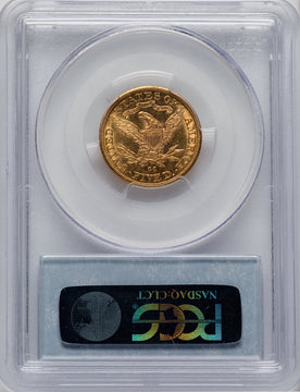 1891-CC $5 Liberty Half Eagle PCGS AU58
