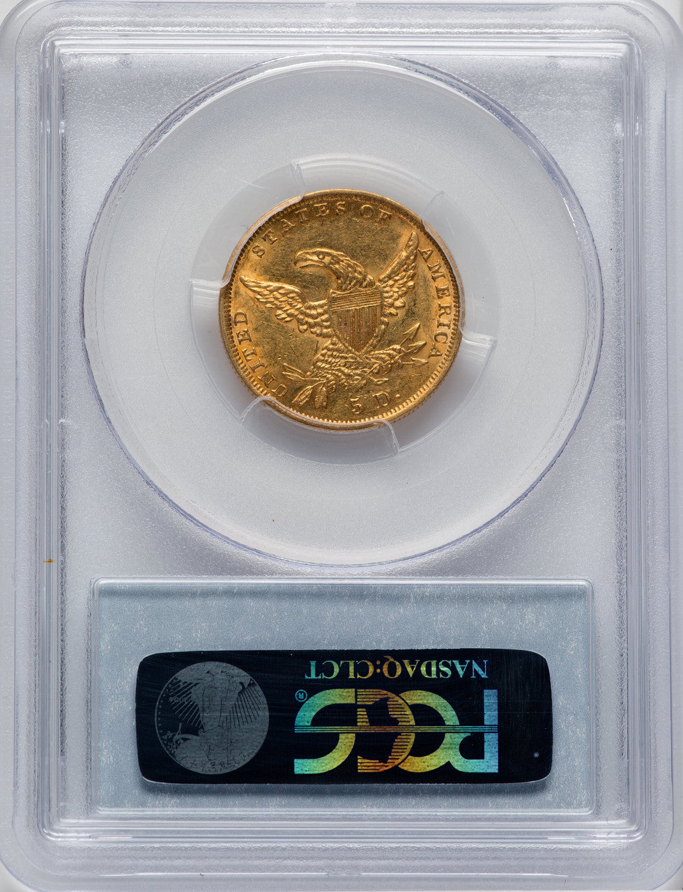 1836 $5 Classic Half Eagle PCGS AU55