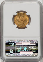 1891-CC $5 Liberty Half Eagle NGC AU58