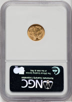 1862 G$1 Gold Dollar NGC MS62