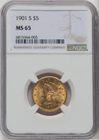 1901-S $5 Liberty Half Eagle NGC MS65 (763427034)