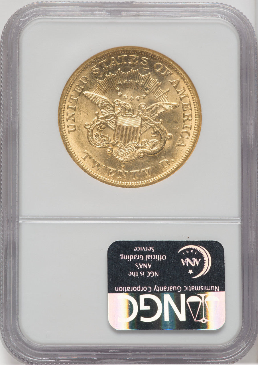 1864-S $20 Liberty Double Eagle NGC MS62