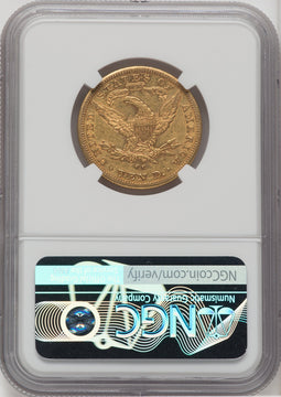 1884-CC $10 Liberty Eagle Details NGC AU50