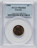 1909 1C Lincoln RB Proof Lincoln Cent PCGS PR65