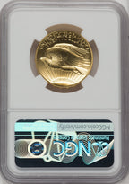 2009 $20 One-Ounce Gold Ultra High Relief Twenty Dollar Brown Label NGC MS70