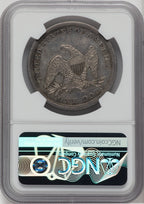 1841 S$1 Seated Dollar NGC AU55