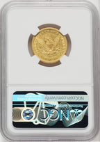 1844-O $5 Liberty Half Eagle NGC AU53