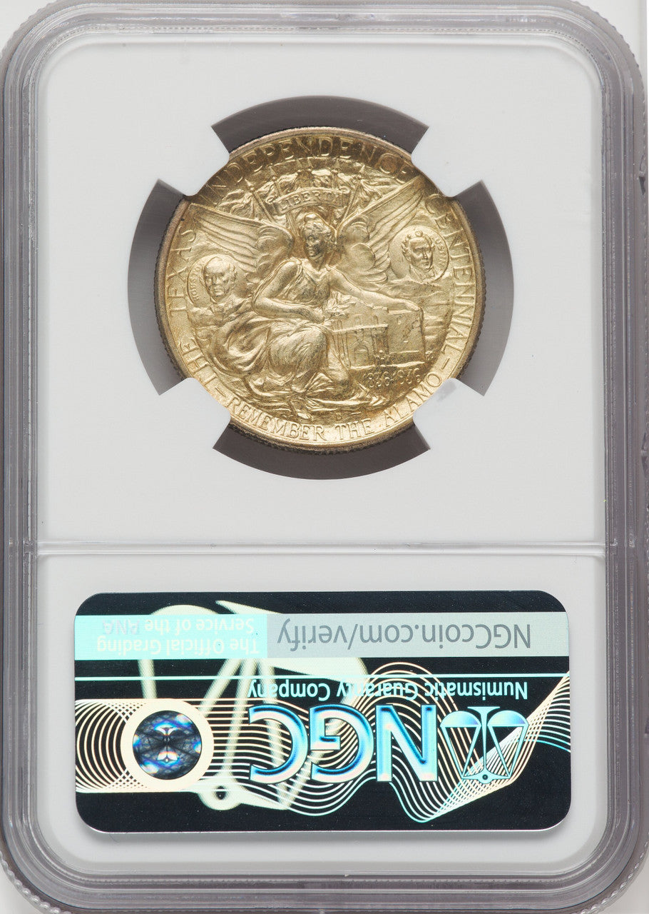 1937-D 50C Texas Commemorative Silver NGC MS67+