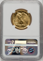 2016-W 50C 24K Gold Half-Ounce 100th Anniversary First Strike Mecanti Signature NGC MS70