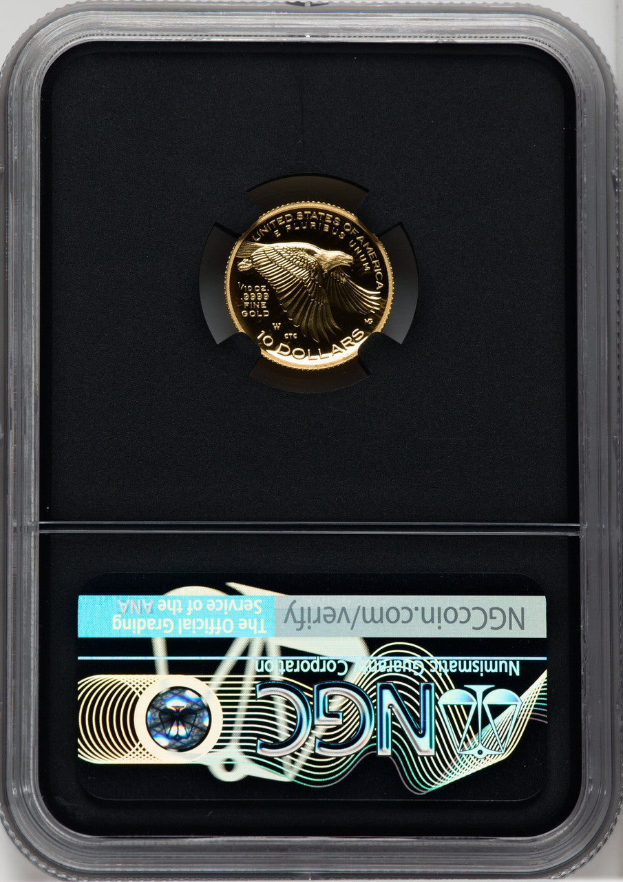 2018-W $10 American Liberty High Relief First Day of Issue Mercanti NGC PF70