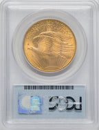 1908 NM $20 Wells Fargo Saint-Gaudens Double Eagle PCGS MS66 (517149014)