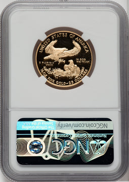 2021-W G$25 Half Ounce Gold Eagle Type One NGC PF70 Castle Signed