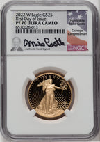 2022-W 1/2 Gold Eagle FDI Mike Castle NGC PF70